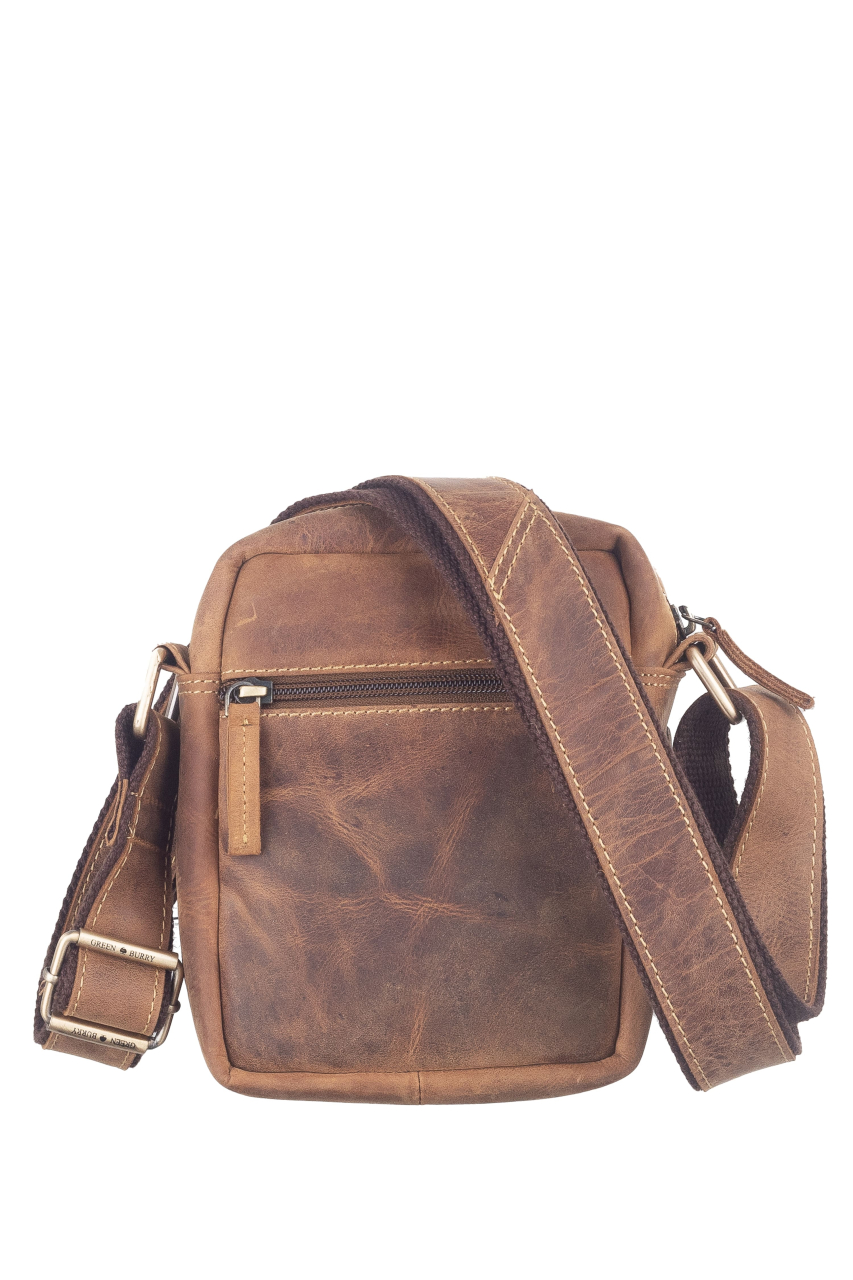 Vintage-Leder Umhängetasche TRAVEL I, braun