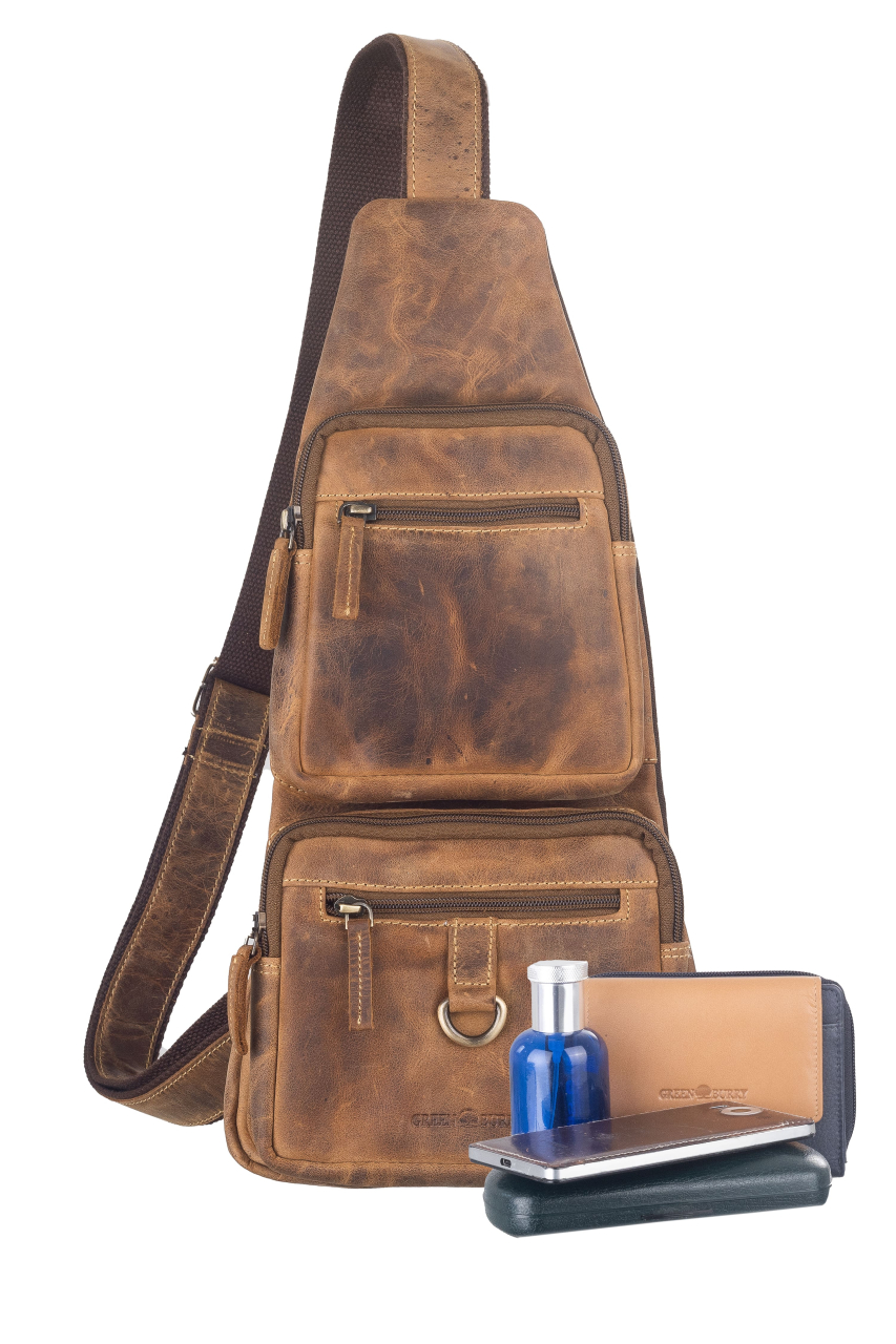 Vintage-Leder CrossOver BAG I braun