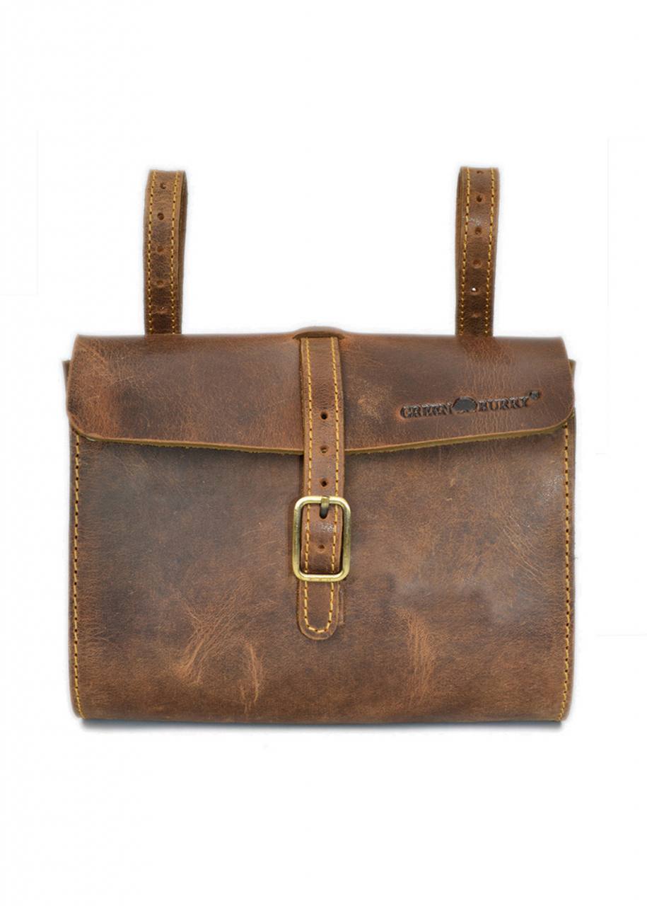 Vintage Fahrradtasche XL Leder