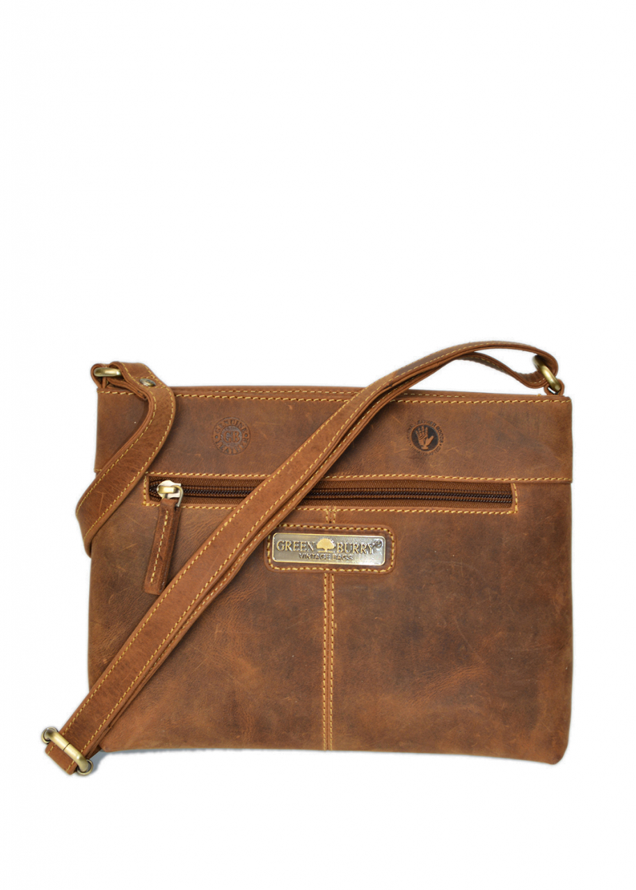 Vintage Umhängetasche Rindleder