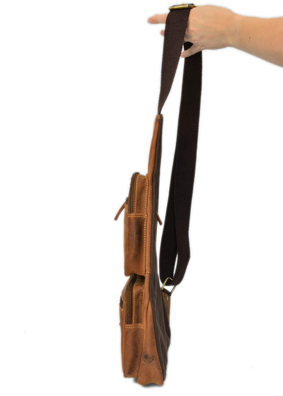 Vintage-Leder CrossOver BAG I braun