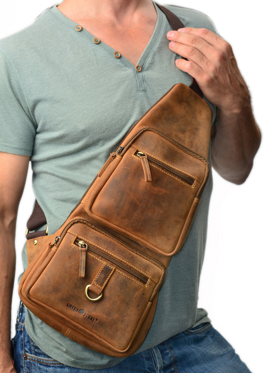 Vintage-Leder CrossOver BAG I braun