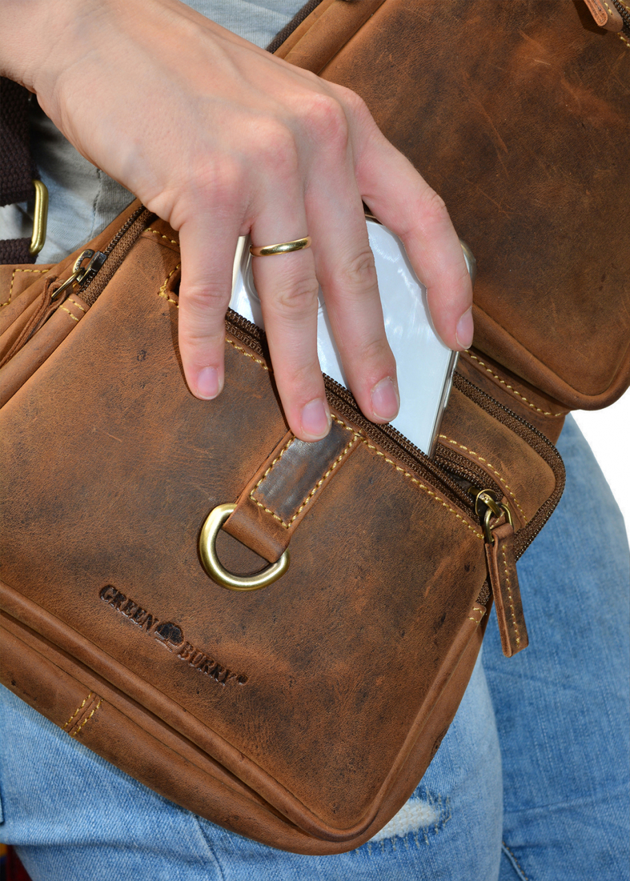 Vintage-Leder CrossOver BAG I braun