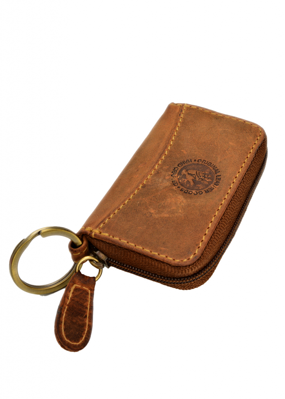 Vintage RV-Schlüsseltasche Leder