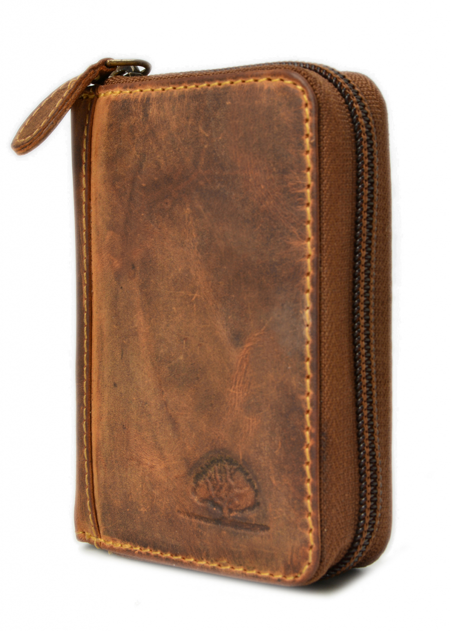 Vintage RV-Kartenbörse RFID Leder