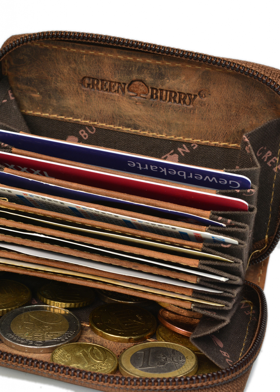 Vintage RV-Kartenbörse RFID Leder