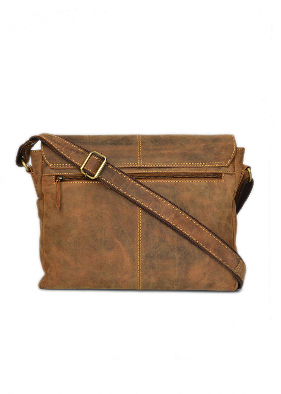 Vintage-Leder Umhängetasche, braun