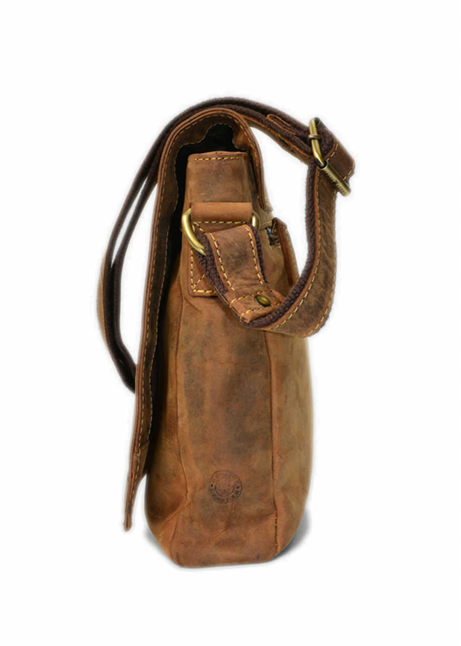 Vintage-Leder Umhängetasche, braun