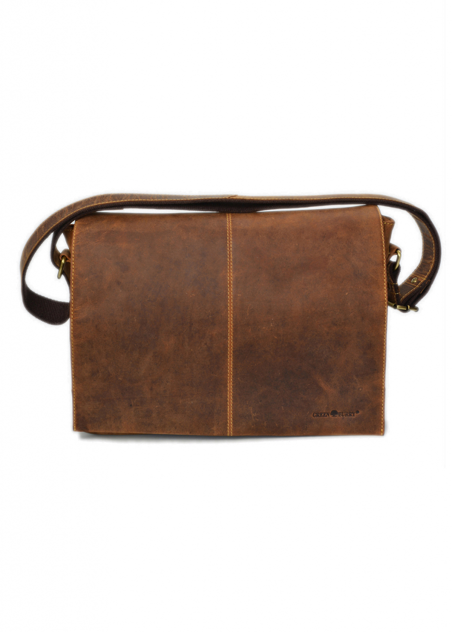 Vintage-Leder Kuriertasche, braun