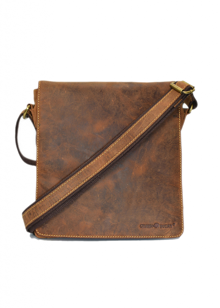 Vintage-Leder Umhängetasche, braun