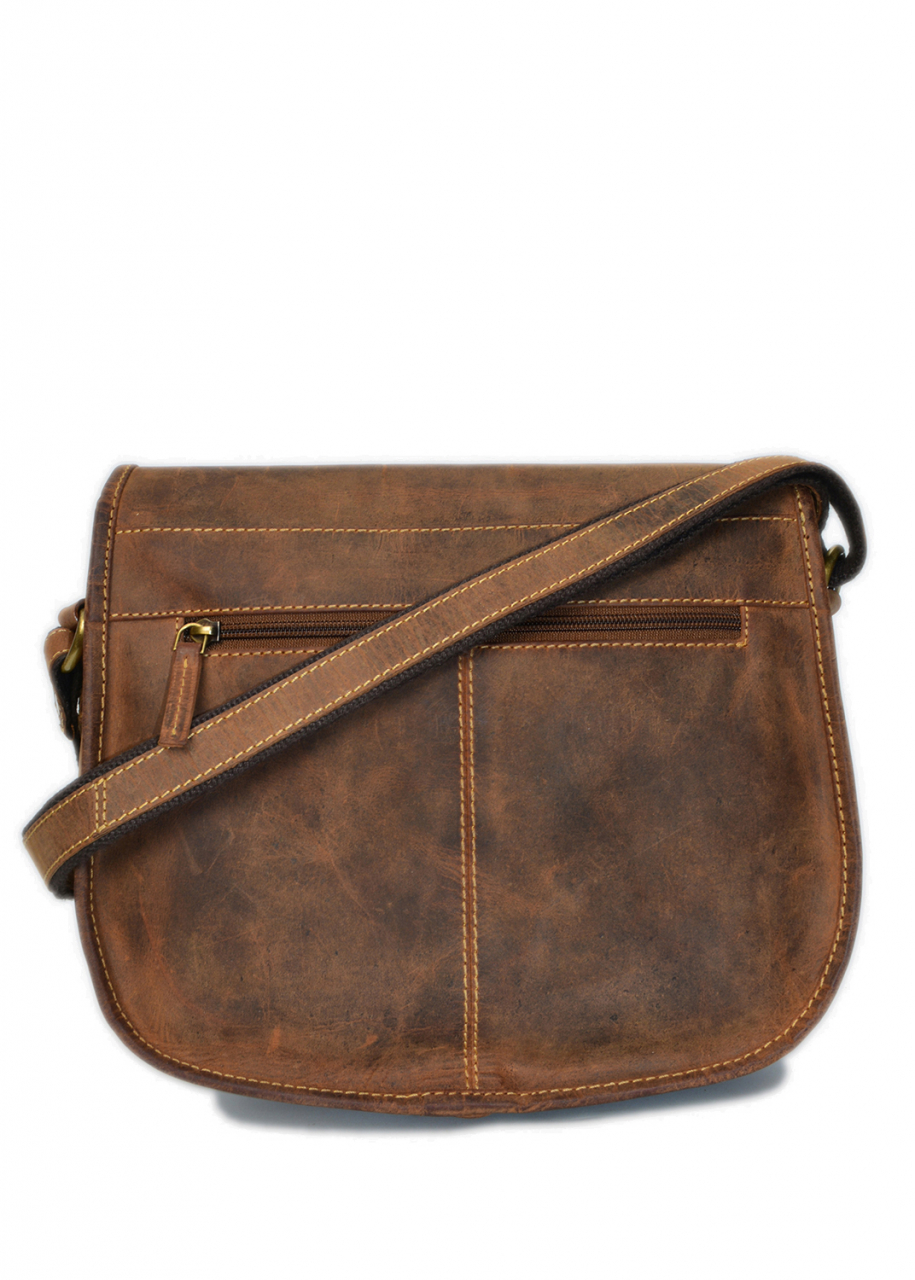 Vintage-Leder Jagdtasche, braun