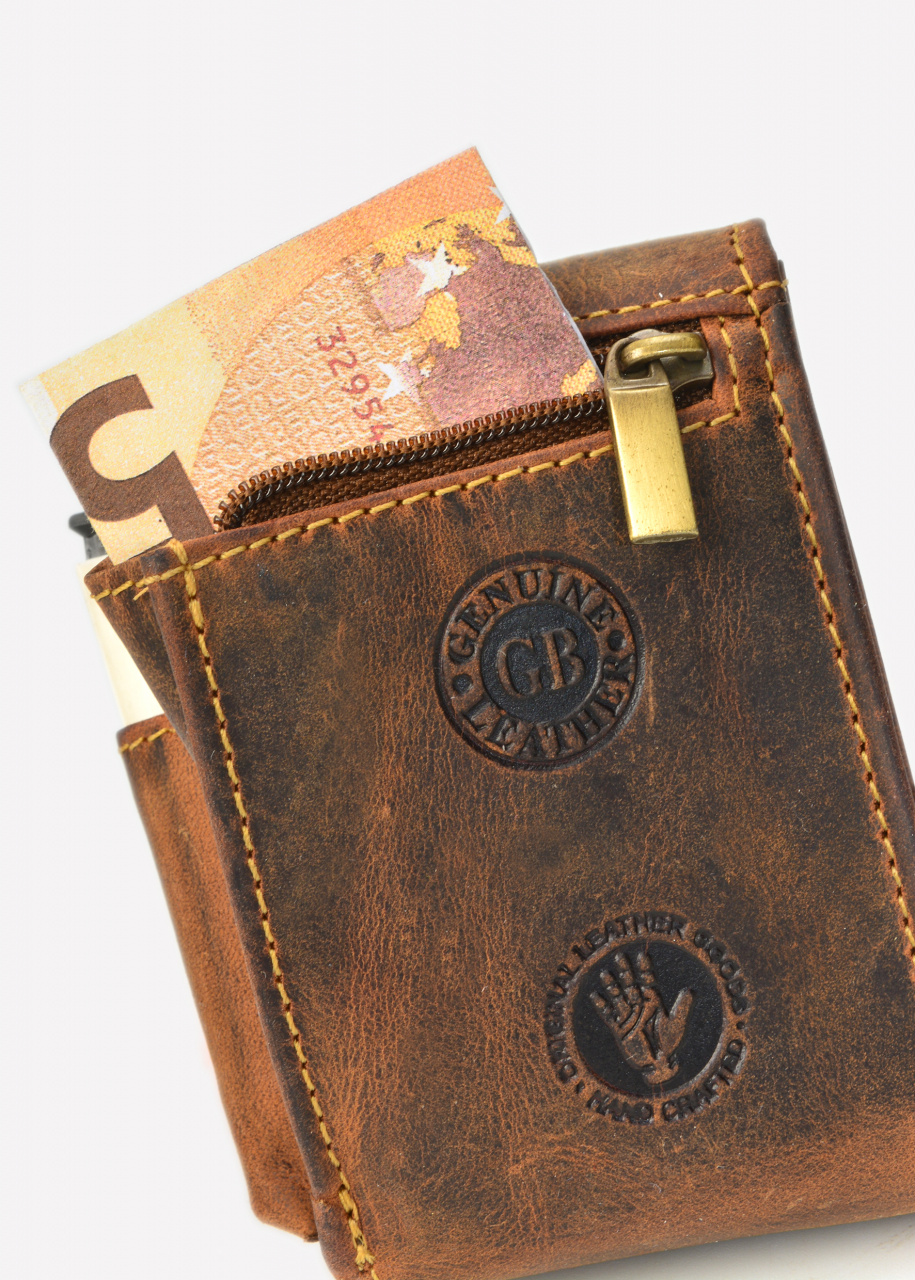 Vintage Zigaretten-Etui Leder, brown