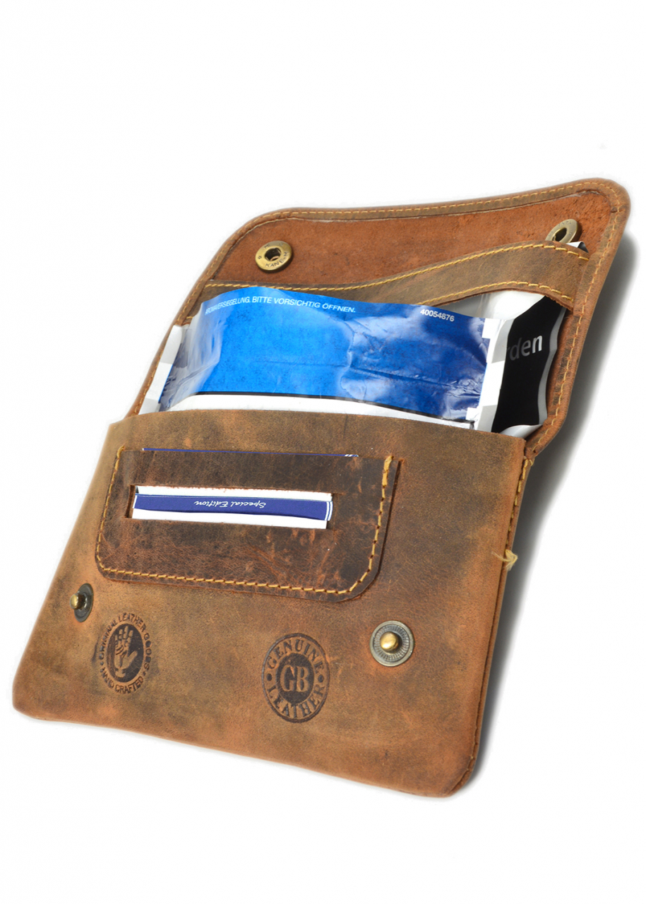 Vintage Tabak-Beutel Leder