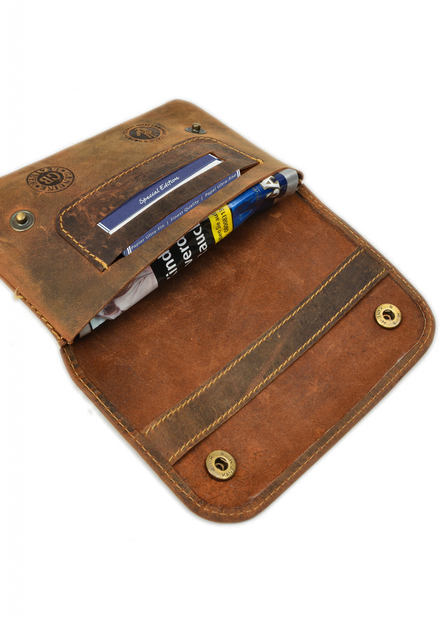 Vintage Tabak-Beutel Leder