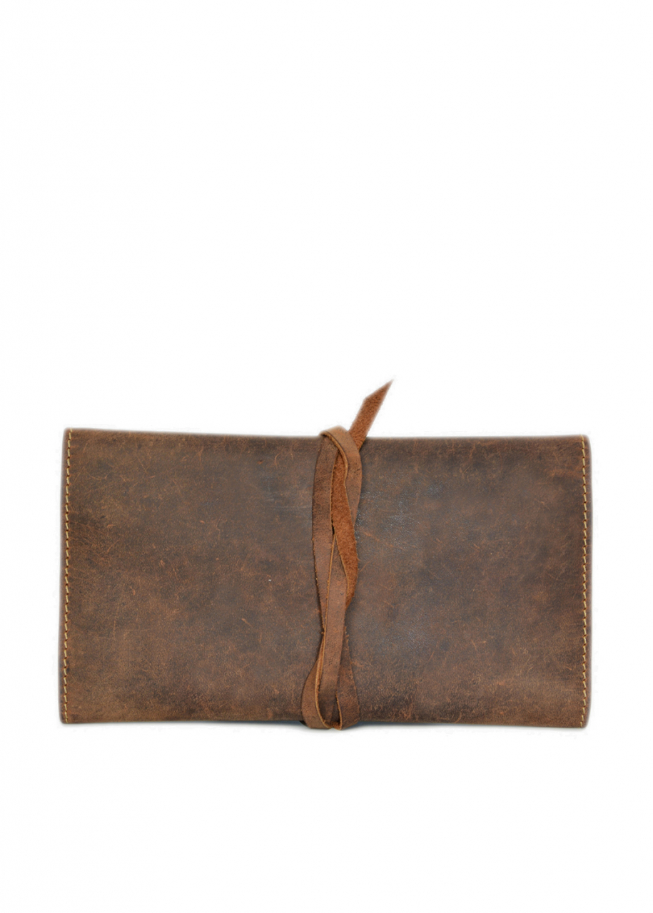 Vintage Stiftemappe brown Leder