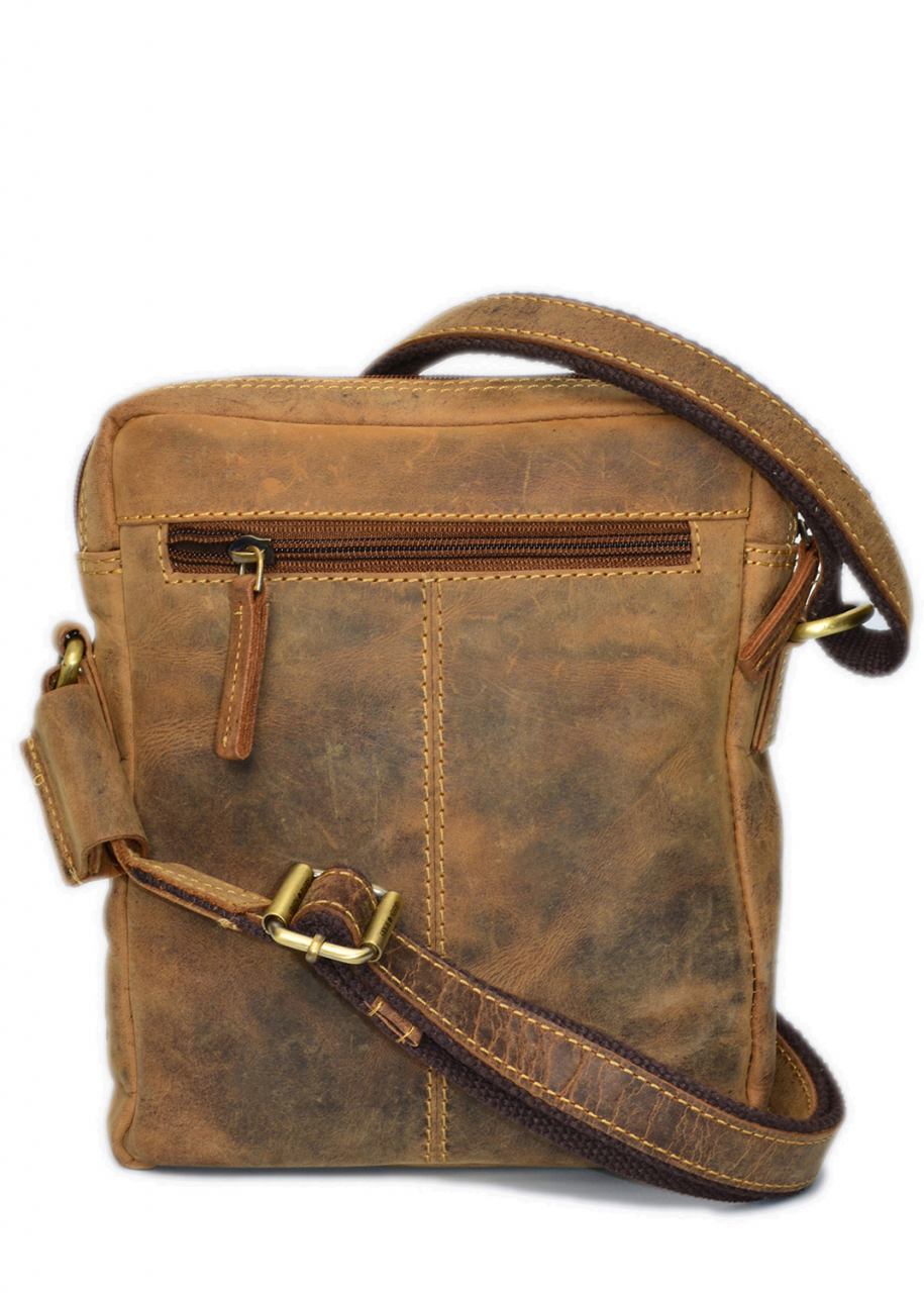 Vintage-Leder Umhängetasche braun