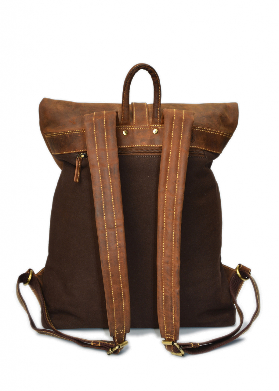 Vintage-Leder Rucksack braun