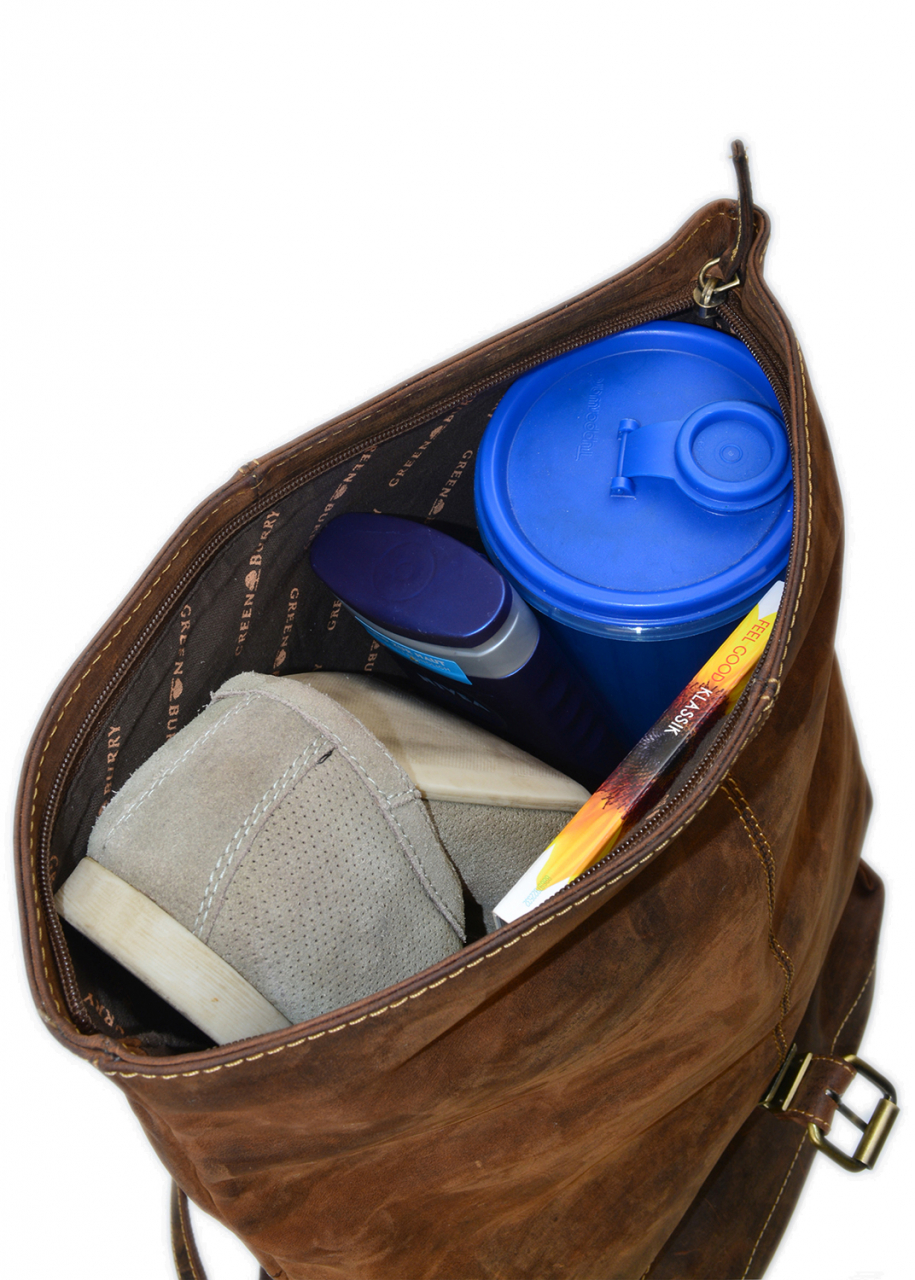 Vintage-Leder Rucksack braun