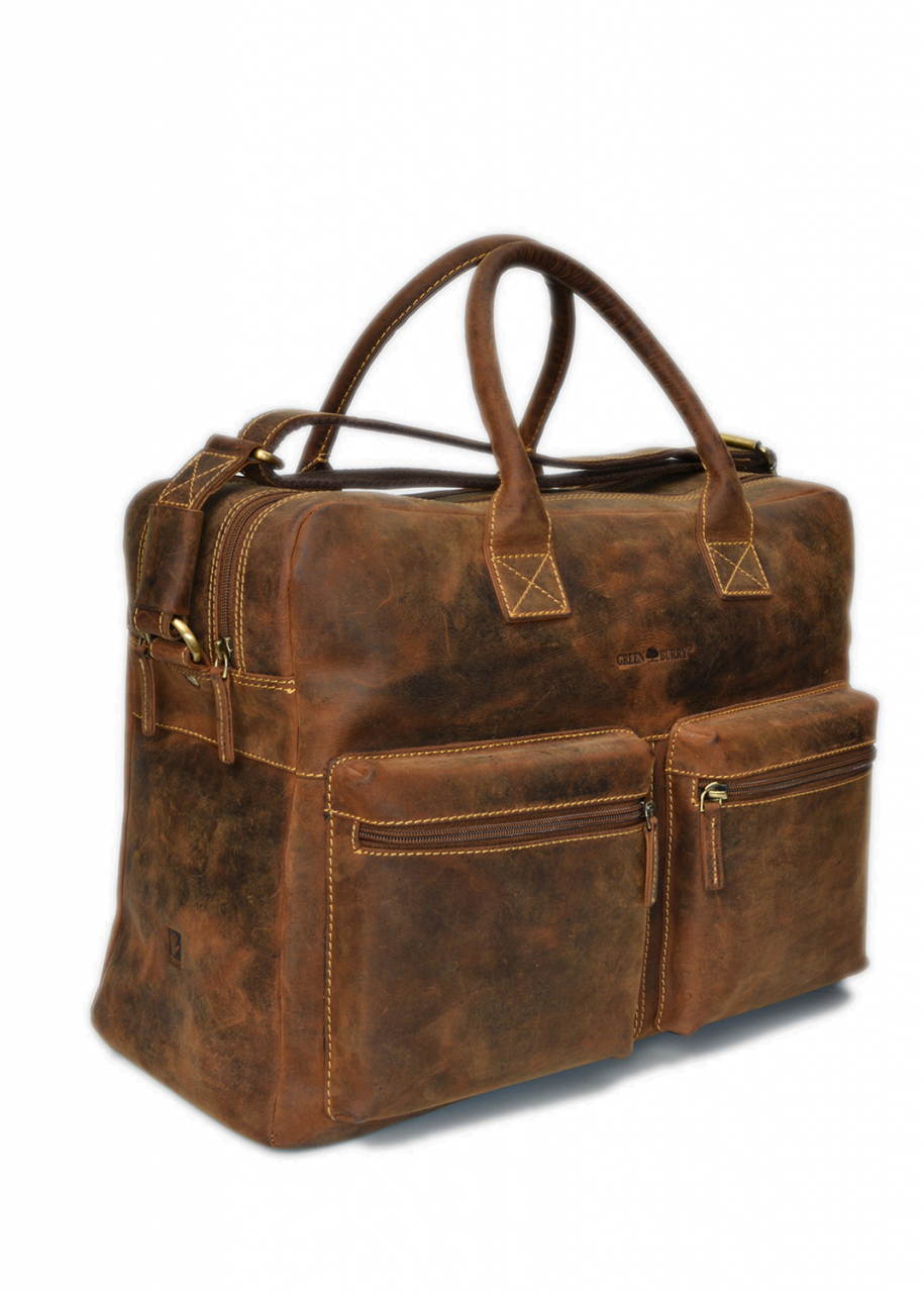 Vintage-Leder Businesstasche braun