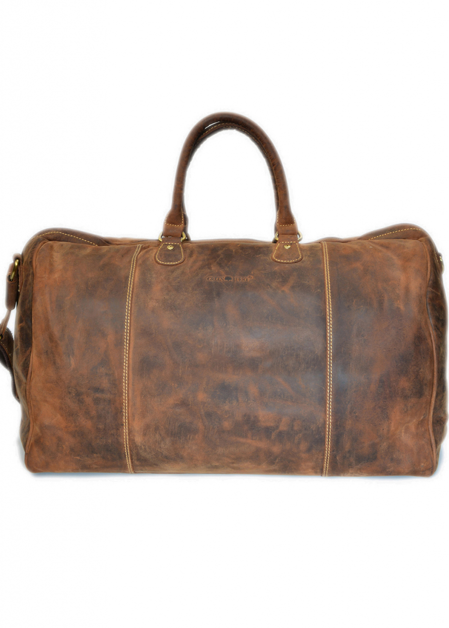 Vintage-Leder Reisetasche braun