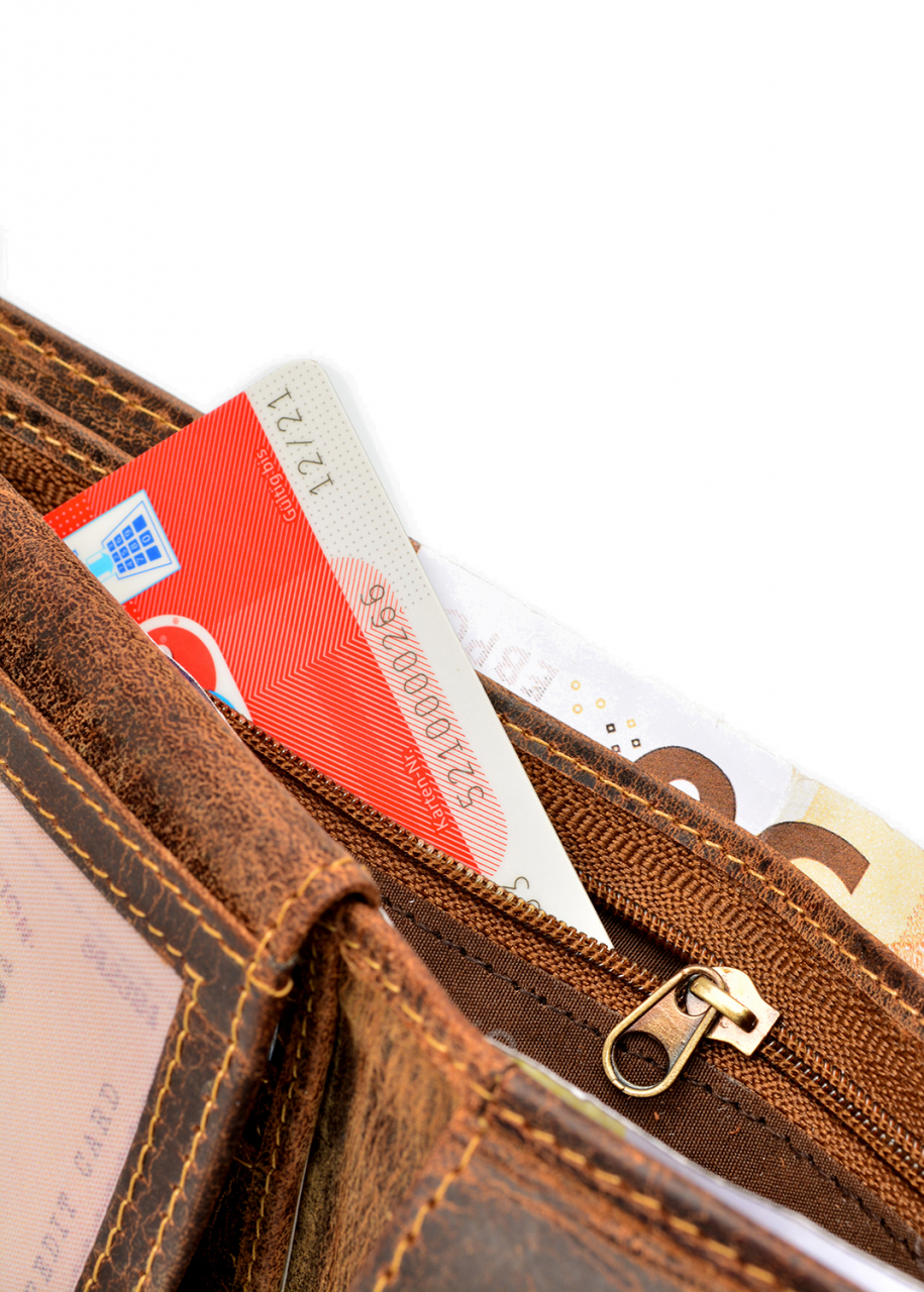 Vintage RV- Scheintasche 2tlg. RFID kurz Leder