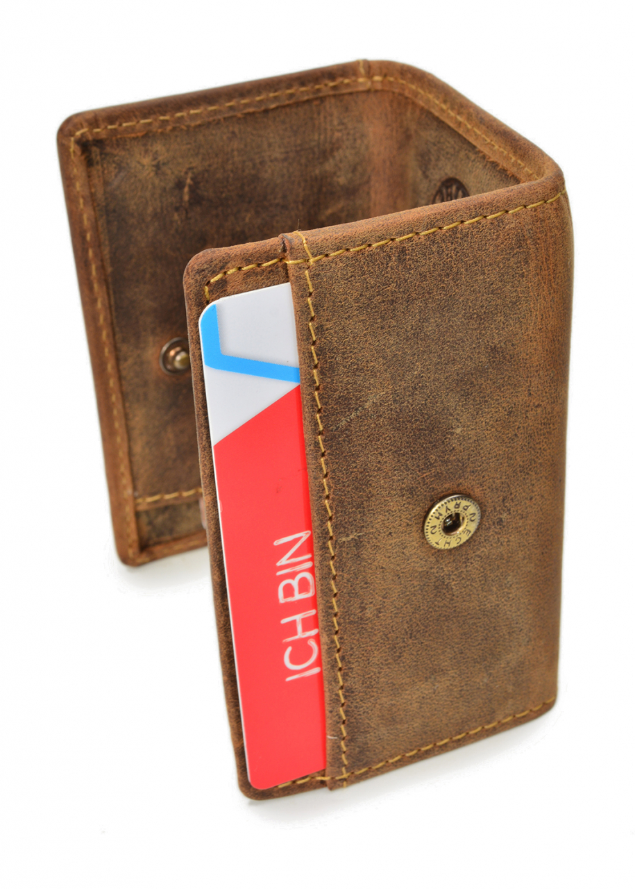 Vintage original Minibörse brown Leder