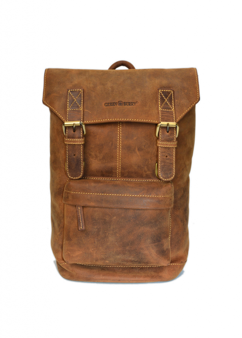 Vintage-Leder Rucksack braun