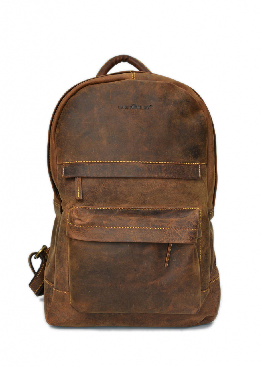 Vintage Backpack Zip around Leder