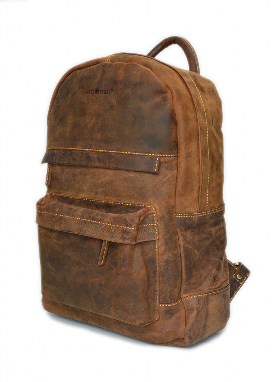 Vintage Backpack Zip around Leder