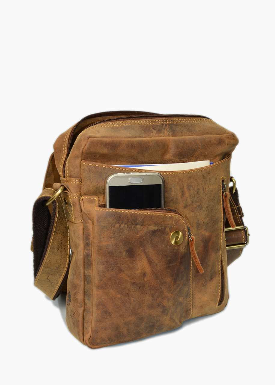 Vintage Revolver Bag XL Rindleder