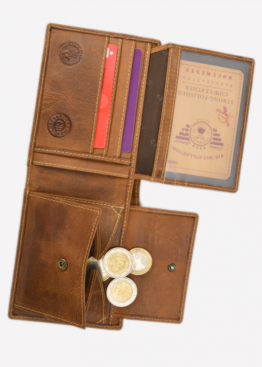 Vintage Scheintasche 2tlg. Dog Leder