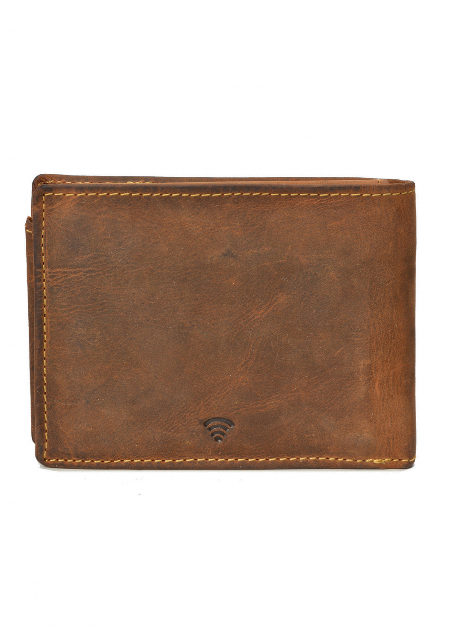 Vintage RFID Scheintasche 2tlg. brown Leder