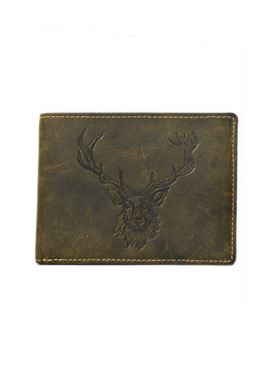 Vintage Scheintasche 2tlg. Royal Stag oliv Leder