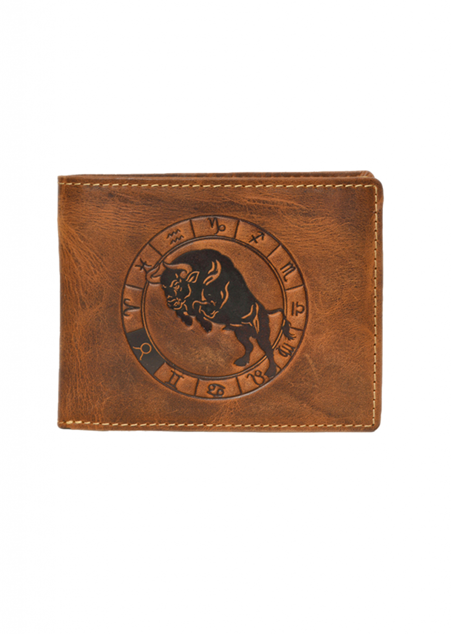 Vintage Scheintasche 2tlg. Stier Leder