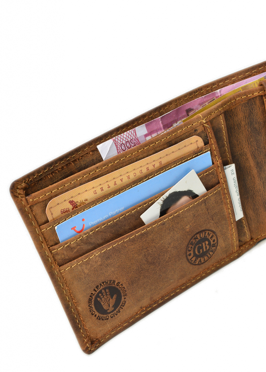 Vintage-Leder Geldbörse, braun