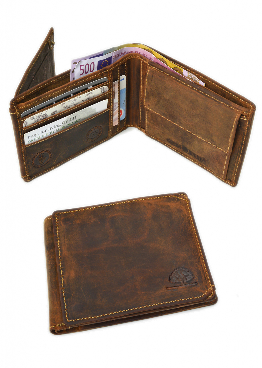 Vintage-Leder Geldbörse, braun