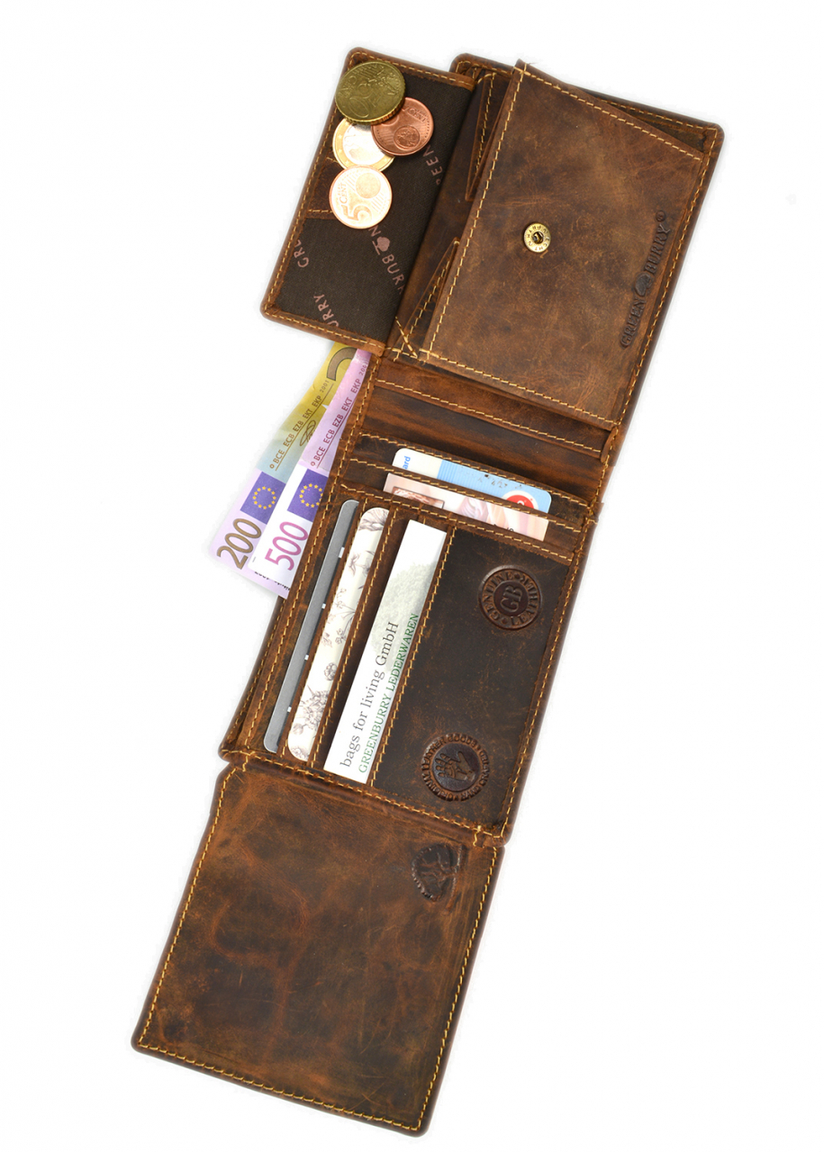 Vintage-Leder Geldbörse, braun