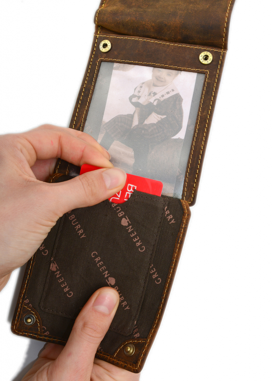 Vintage-Leder Geldbörse, braun