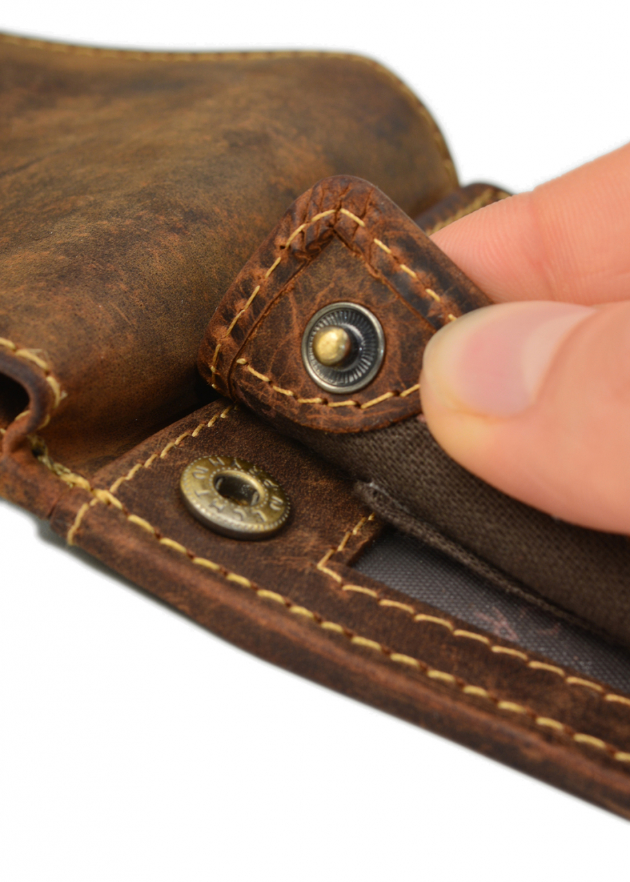 Vintage-Leder Geldbörse, braun