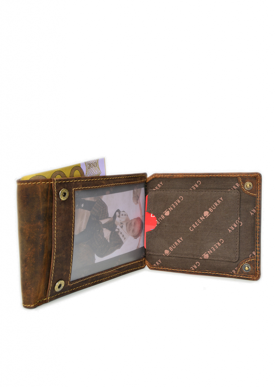 Vintage-Leder Geldbörse, braun