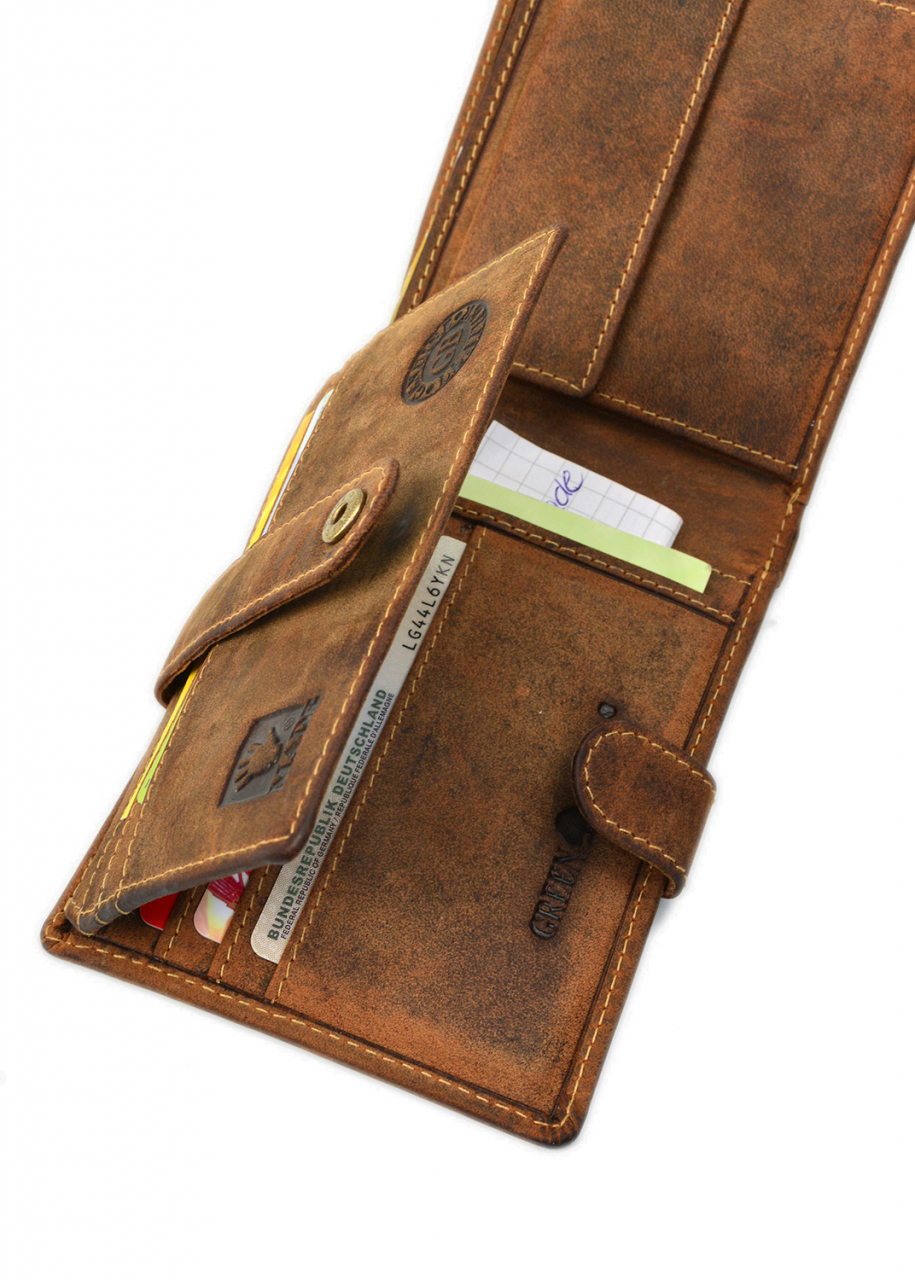 Vintage-Leder Geldbörse braun