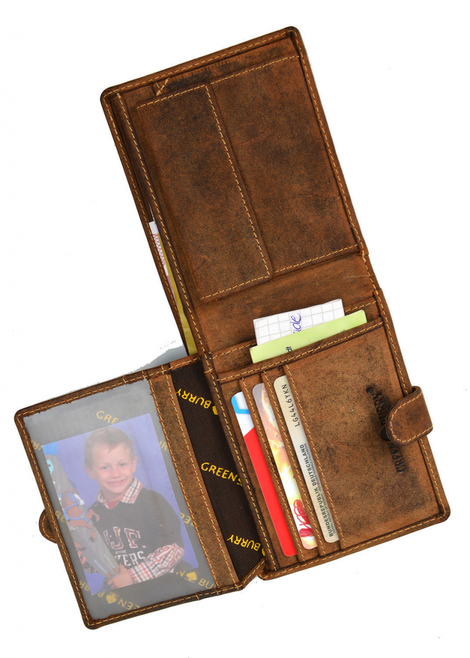 Vintage-Leder Geldbörse braun