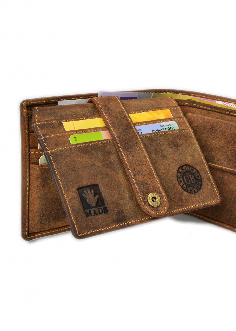 Vintage-Leder Geldbörse braun