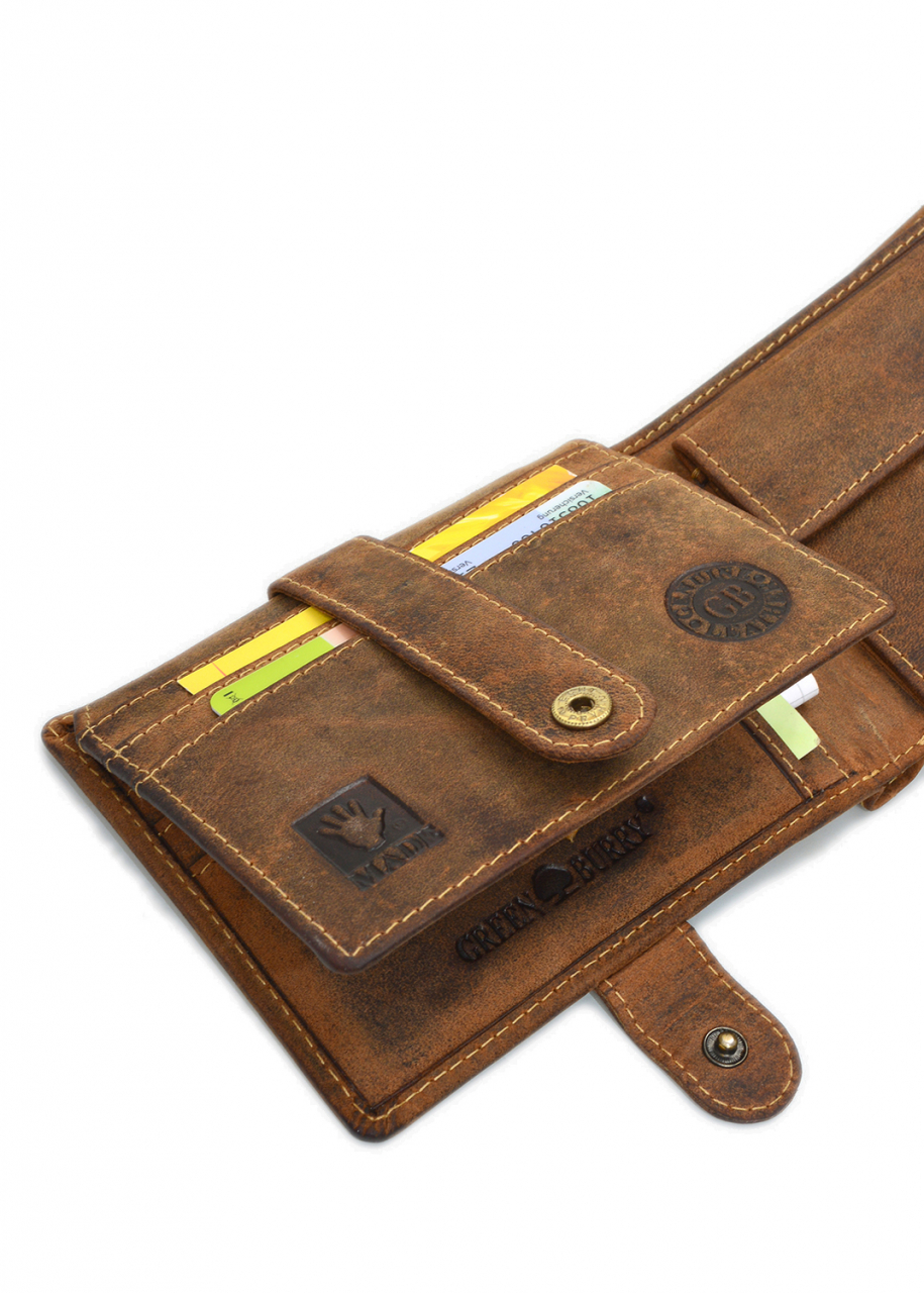 Vintage-Leder Geldbörse braun