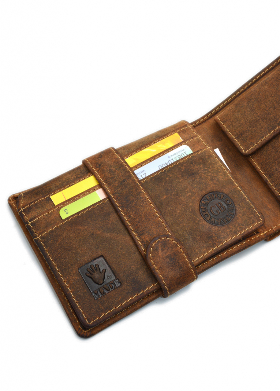 Vintage-Leder Geldbörse braun