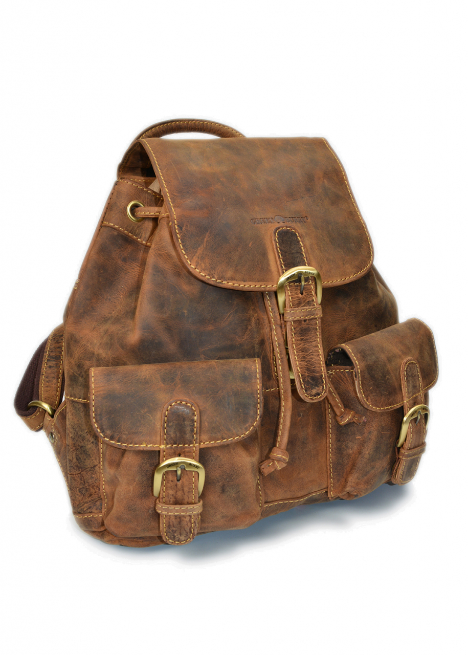 Vintage-Leder Rucksack, braun