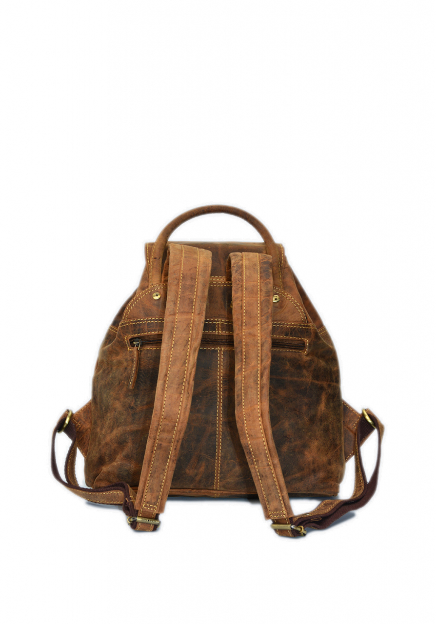 Vintage-Leder Rucksack, braun