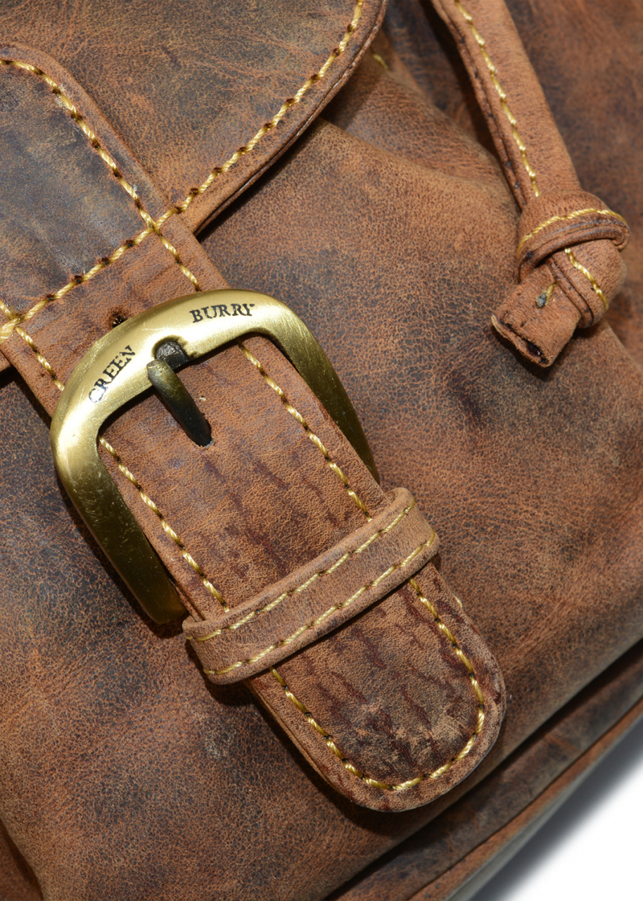 Vintage-Leder Rucksack, braun