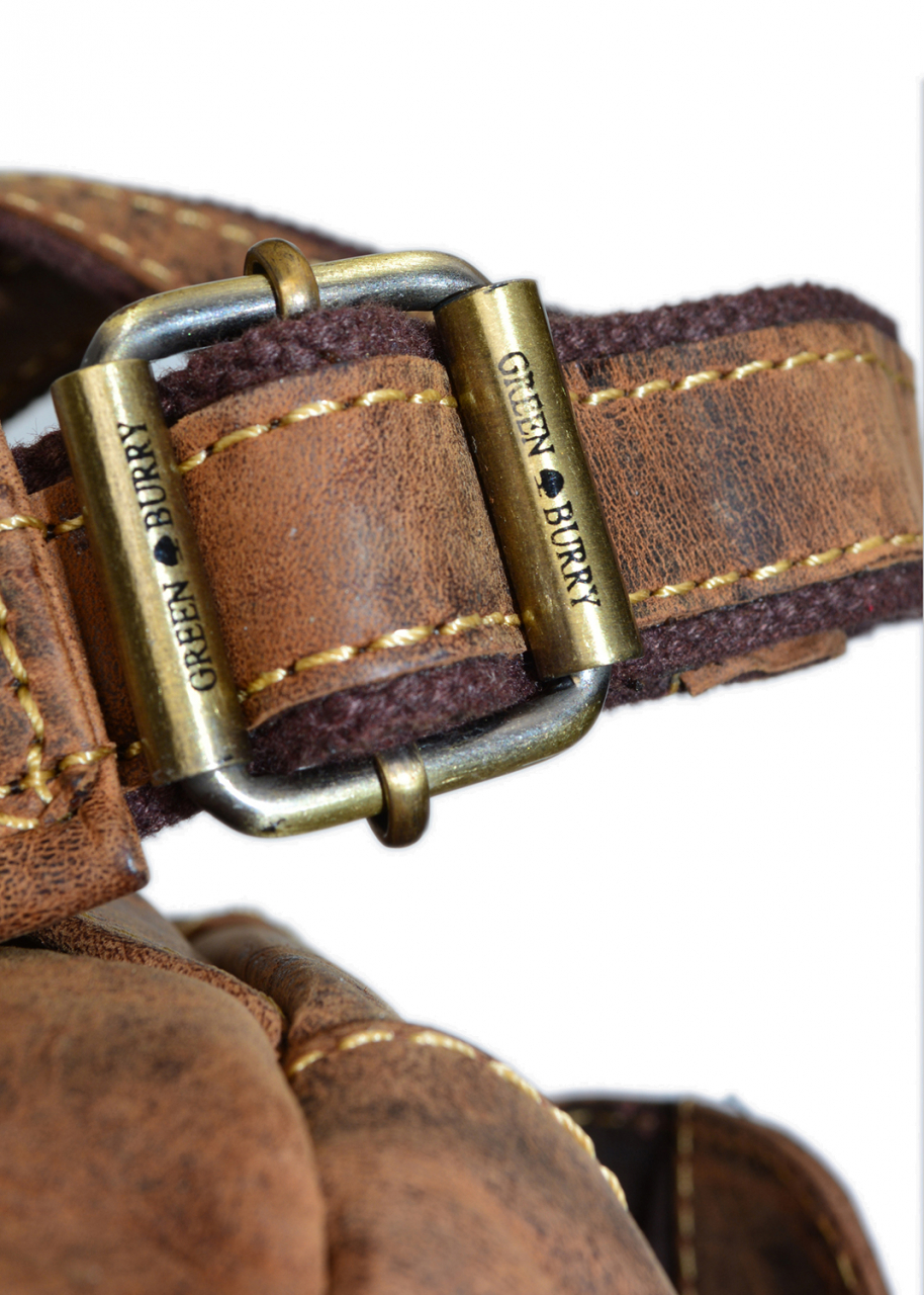 Vintage-Leder Rucksack, braun