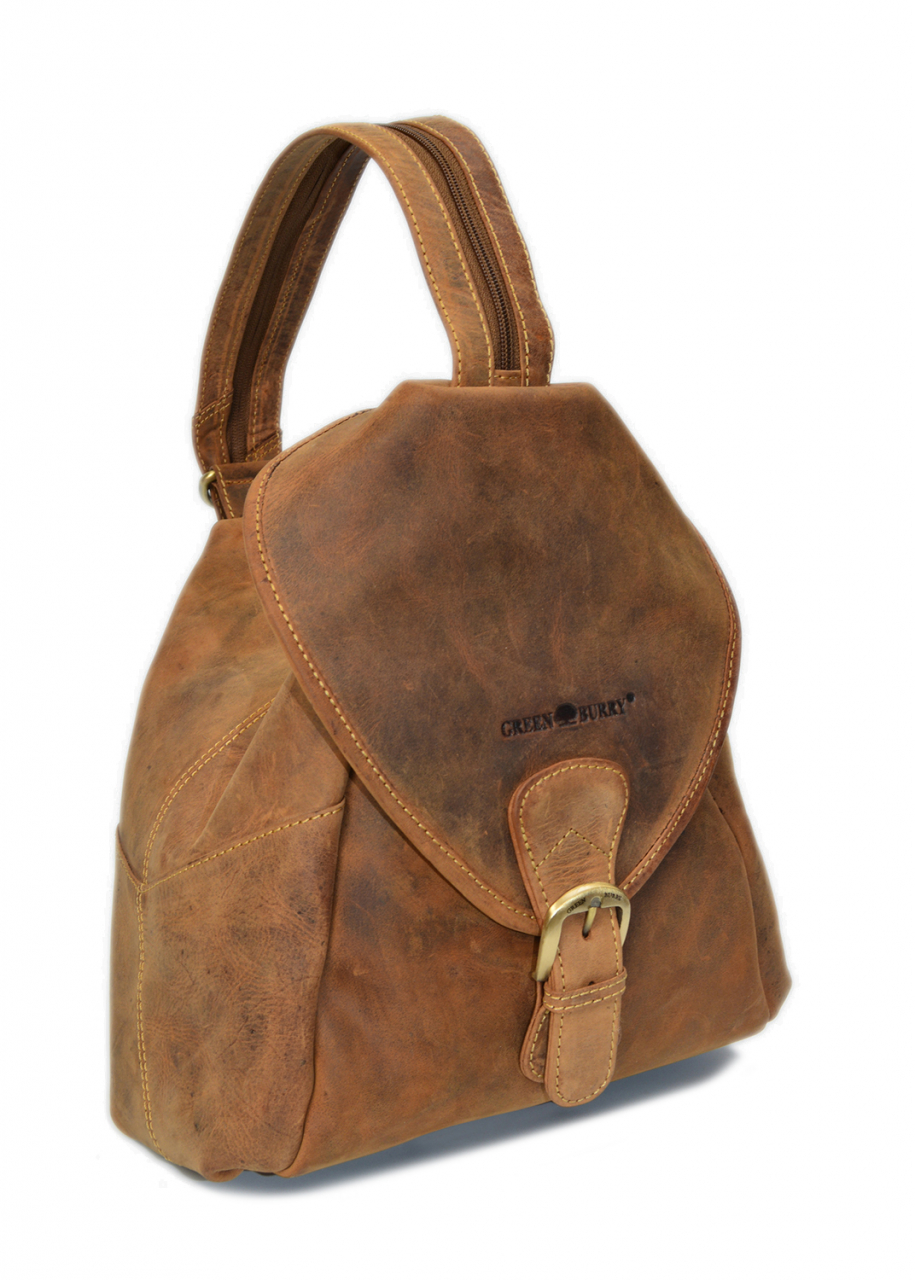 Vintage-Leder Rucksack, braun